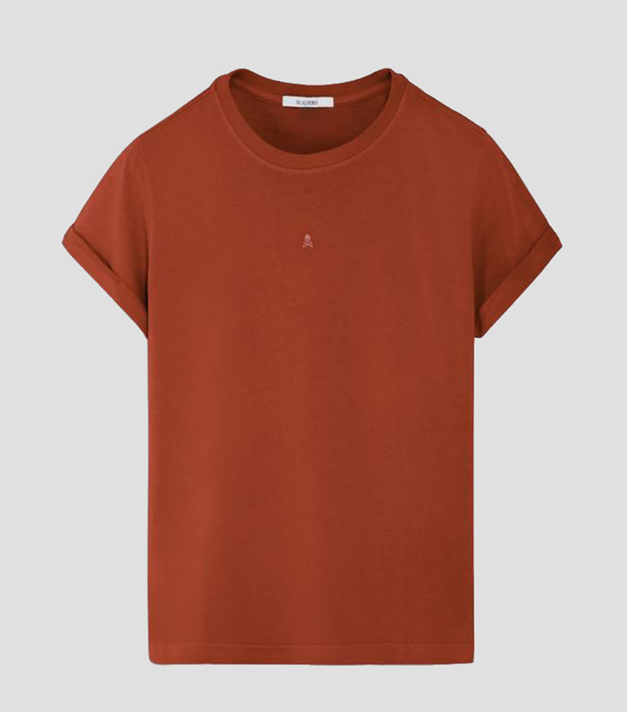 Playera cuello redondo manga corta lisa Mujer